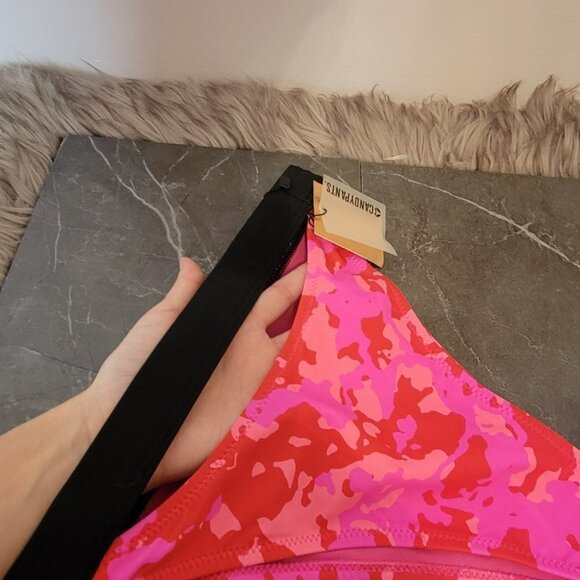 Asos Candy Pants High Waist Cut Out Bikini Bottom - Picture 5 of 7